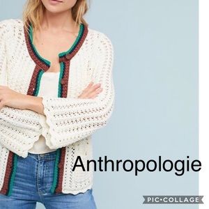 Anthropologie Postmark Crochet Cardigan